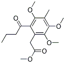 (2-BUTYRYL-3,5,6-TRIMETHOXY-4-METHYL-PHENYL)-ACETIC ACID METHYL ESTER Struktur