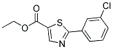 2-(3-CHLORO-PHENYL)-THIAZOLE-5-CARBOXYLIC ACID ETHYL ESTER Struktur