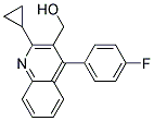 (2-CYCLOPROPYL-4-(4-FLUOROPHENYL)QUINOLIN-3-YL)METHANOL Struktur