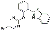 2-(2-[(5-BROMOPYRIMIDIN-2-YL)OXY]PHENYL)-1,3-BENZOTHIAZOLE Struktur