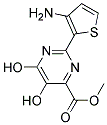 2-(3-AMINO-THIOPHEN-2-YL)-5,6-DIHYDROXY-PYRIMIDINE-4-CARBOXYLIC ACID METHYL ESTER Struktur