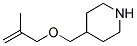 2-METHYL-2-PROPENYL 4-PIPERIDINYLMETHYL ETHER Struktur