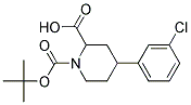 1-(TERT-BUTOXYCARBONYL)-4-(3-CHLOROPHENYL)PIPERIDINE-2-CARBOXYLIC ACID Struktur