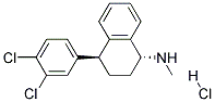 (1R,4S)-4-(3,4-DICHLOROPHENYL)-1,2,3,4-TETRAHYDRO-N-METHYL-1-NAPHTHALENAMINE HYDROCHLORIDE Struktur