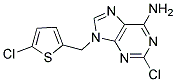 2-CHLORO-9-(2-CHLOROTHIOPHENE-5YLMETHYL)ADENINE Struktur