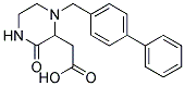 (1-BIPHENYL-4-YLMETHYL-3-OXO-PIPERAZIN-2-YL)-ACETIC ACID Struktur