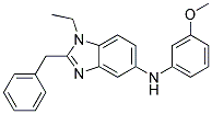 (2-BENZYL-1-ETHYL-1H-BENZOIMIDAZOL-5-YL)-(3-METHOXY-PHENYL)-AMINE Struktur