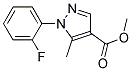 1-(2-FLUORO-PHENYL)-5-METHYL-1H-PYRAZOLE-4-CARBOXYLIC ACID METHYL ESTER Struktur