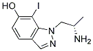 1-((S)-2-AMINO-PROPYL)-7-IODO-1H-INDAZOL-6-OL Struktur