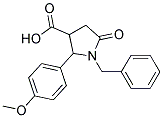 1-BENZYL-2-(4-METHOXY-PHENYL)-5-OXO-PYRROLIDINE-3-CARBOXYLIC ACID Struktur