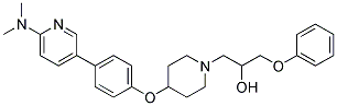 1-(4-(4-[6-(DIMETHYLAMINO)PYRIDIN-3-YL]PHENOXY)PIPERIDIN-1-YL)-3-PHENOXYPROPAN-2-OL Struktur