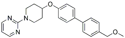 2-(4-([4'-(METHOXYMETHYL)BIPHENYL-4-YL]OXY)PIPERIDIN-1-YL)PYRIMIDINE Structure