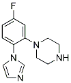 1-(5-FLUORO-2-IMIDAZOL-1-YL-PHENYL)-PIPERAZINE Struktur