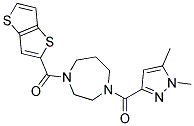 1-[(1,5-DIMETHYL-1H-PYRAZOL-3-YL)CARBONYL]-4-(THIENO[3,2-B]THIEN-2-YLCARBONYL)-1,4-DIAZEPANE|