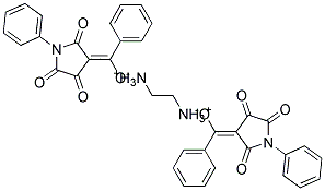 (2-AMMONIOETHYL)AMMONIUM DI[PHENYL(2,4,5-TRIOXO-1-PHENYLTETRAHYDRO-1H-PYRROL-3-YLIDEN)METHANOLATE] Struktur