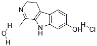 1-methyl-3,4-dihydro-beta-carboline-7-ol hydrochloride (monohydrate) Struktur