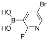 2-Fluoro-5-bromopyridine-3-boronic acid
