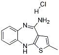 2-Methyl-4-Amino-10H-Thieno-[2,3-b][1,5]Benzodiazepine Hydrochloride  Struktur