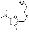 2-[[[5-(dimethylamine)methyl-2-furanyl]methyl]thio]ethanamine Struktur