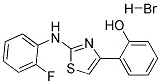 2-(2-Fluorophenyl)amino-4-(2-hydroxyphenyl)-1,3-thiazole hydrobromide Struktur