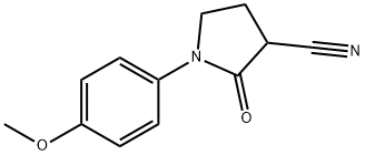 1-(4-Methoxyphenyl)-2-oxopyrrolidine-3-carbonitrile Struktur