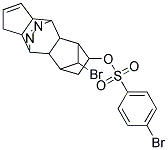 16-bromo-14,15-diazapentacyclo[6.5.2.1~3,6~.0~2,7~.0~9,13~]hexadeca-11,14-dien-4-yl 4-bromobenzene-1-sulphonate Struktur