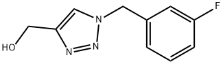 1-(3-Fluorobenzyl)-4-(hydroxymethyl)-1H-1,2,3-triazole Struktur