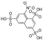 1-Nitronaphthalene-3,6,8-Trisulfonic Acid Struktur