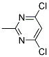 2-Methyl-4,6-Dichlorpyrimidine Struktur