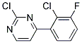 2-Chloro-4-(2-chloro-3-fluoro-phenyl)-pyrimidine Struktur