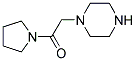 1-(2-oxo-2-pyrrolidin-1-ylethyl)piperazine Struktur