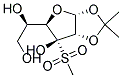 1,2-O-isopropylidene-3-mesyl-a-D-glucofuranose Struktur