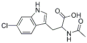 2-(acetylamino)-3-(6-chloro-1H-indol-3-yl)propanoic acid Struktur