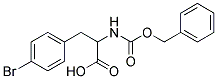 2-{[(benzyloxy)carbonyl]amino}-3-(4-bromophenyl)propanoic acid Struktur