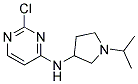 2-chloro-N-[1-(1-methylethyl)pyrrolidin-3-yl]pyrimidin-4-amine Struktur