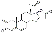 1A,2A-METHYLENE-3,20-DIOXOPREGNA-4,6-DIEN-17-YL ACETATE Struktur