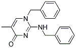 1-BENZYL-2-(N-BENZYLAMINO)-5-METHYL PYRIMIDIN-4-ONE Struktur