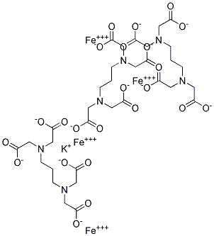 1,3-Propylenediaminetetraacetic acid, iron, potassium salt Struktur