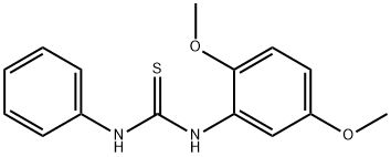 1-(2,5-DIMETHOXYPHENYL)-3-PHENYL-2-THIOUREA Struktur