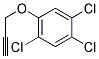 1,2,4-TRICHLORO-5-(2-PROPYNYLOXY)BENZENE Struktur