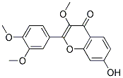 2-(3,4-DIMETHOXYPHENYL)-7-HYDROXY-3-METHOXY-4H-CHROMEN-4-ONE Struktur