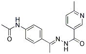 2'-(4-ACETAMIDO-A-METHYLBENZYLIDENE)-6-METHYLNICOTINOHYDRAZIDE Struktur