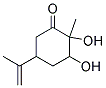 2,3-DIHYDROXY-5-ISOPROPENYL-2-METHYL-1-CYCLOHEXANONE Struktur