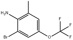 2-Bromo-6-methyl-4-(trifluoromethoxy)aniline Structure