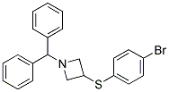 1-Benzhydryl-3-(4-bromo-phenylthio)-azetidine Struktur