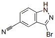 3-bromo-1H-indazole-5-carbonitrile Struktur