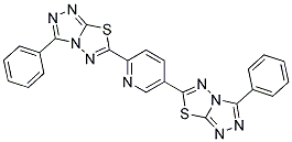 2,5-BIS(3-PHENYL-[1,2,4]TRIAZOLO[3,4-B][1,3,4]THIADIAZOL-6-YL)-PYRIDINE Struktur