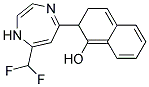 2,3-DIHYDRO-2-[7-DIFLUOROMETHYL-1H-1,4-DIAZEPIN-5-YL]-1-NAPHTHOL Struktur