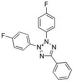 2,3-BIS(4-FLUOROPHENYL)-5-PHENYLTETRAZOLIUM Struktur