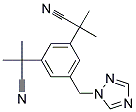 1-[3,5-DI-(1-METHYL-1-CYANO)-ETHYL]-BENZYL-1,2,4-TRIAZOL Struktur